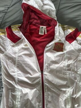 Rare 2014 World Cup Spain National Team White & Red Adidas Anthem Jacket